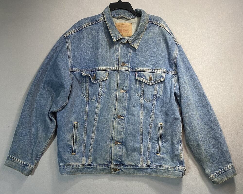 Vintage Levi's 70507-0389 Relaxed Trucker Denim Jacket Men's XXL Blue Y2K 2002